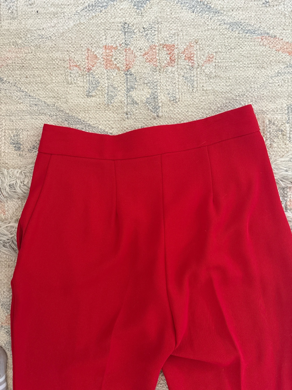 River Island Red Flare Trousers - Picture 3 of 4